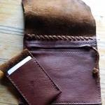 Hand Sewn Rustic Leather Cross Body..