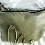 Hand Sewn Sage Leather Handbag