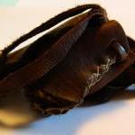 Small Rustic Leather Pouch