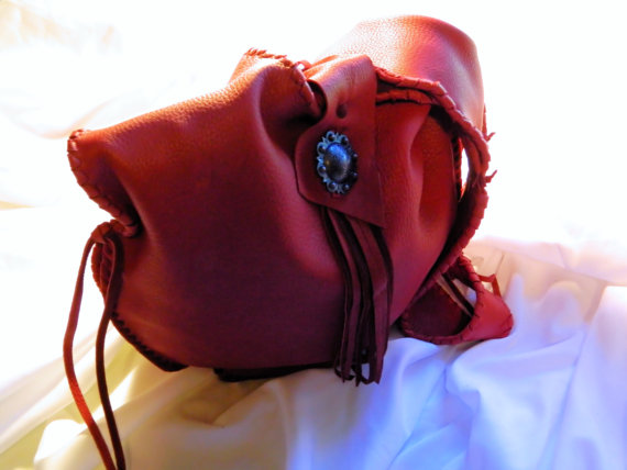 Leather Slouchy Hobo Bag, Handmade, Red, And Super Soft
