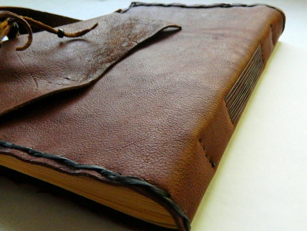 Handmade Rustic Leather Journal on Luulla